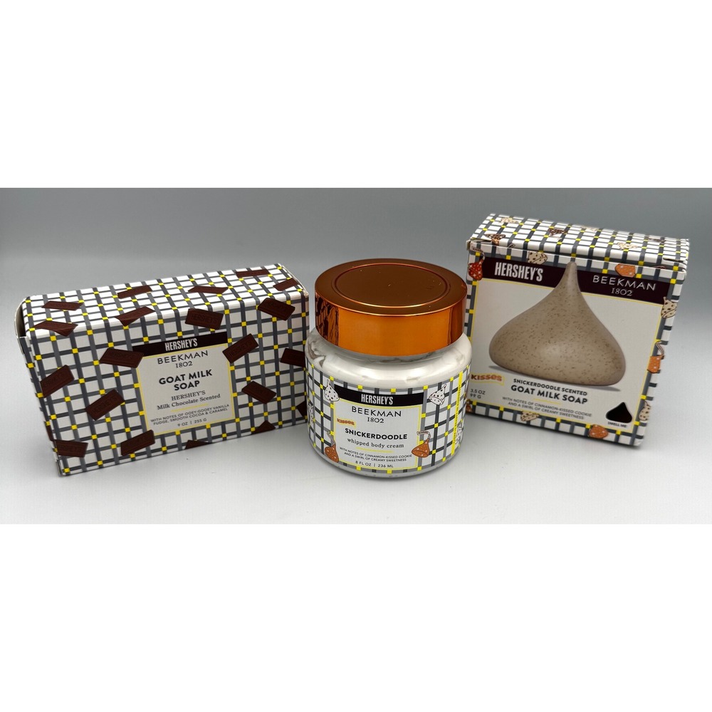 Hershey's x Beekman 1802 Chocolate & Snickerdoodle Bath Set New Limited Edition
